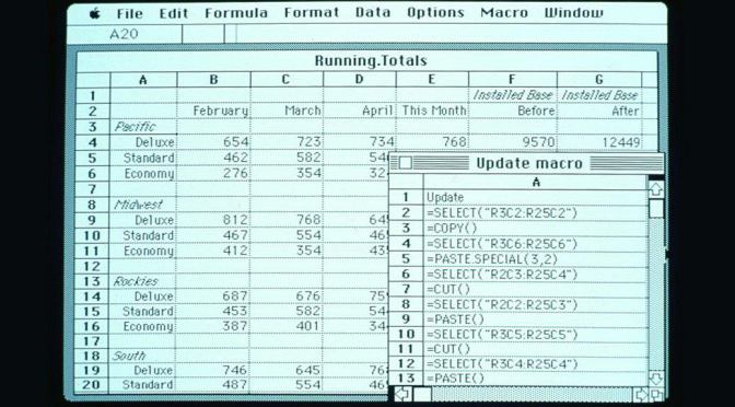 30/ 09/ 1985 | Microsoft Excel for Mac